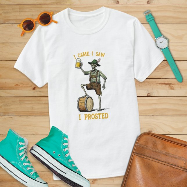 Camiseta Eu Vim Vi Que Protestei Os Fãs De Oktoberfest (Criador carregado)
