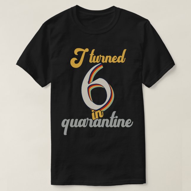 Camiseta Eu virei 6 no aniversário de 6 (Frente do Design)