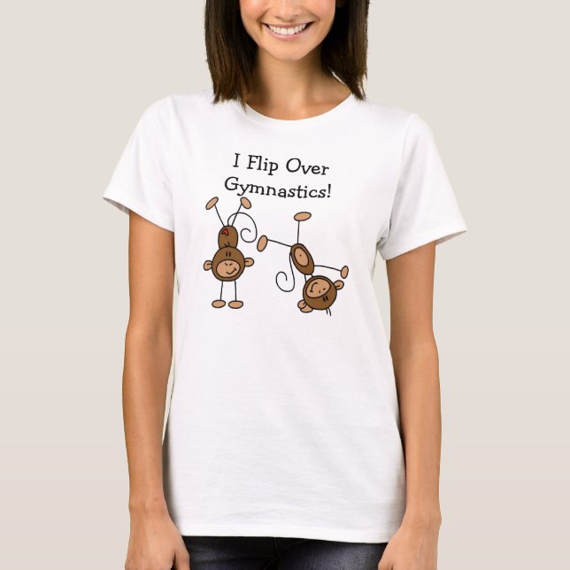 Camiseta Eu Viro Sobre Ginástica (Frente)