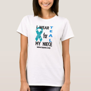 Camiseta Eu visto a cerceta para meu tshirt da sobrinha