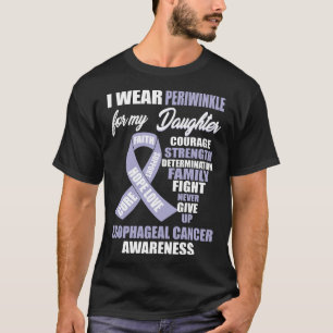 Camiseta Eu Visto a Consciência do Cancer Esofágico Periw