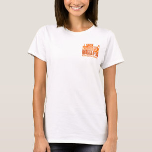 Camiseta Eu visto a esclerose múltipla M da nora alaranjad