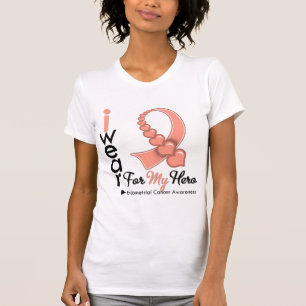 Camiseta Eu visto a fita do cancer Endometrial para meu