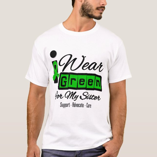 Camiseta Eu visto a irmã verde da fita (retro) - (Frente)
