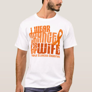 Camiseta Eu visto a laranja para a esclerose múltipla do M