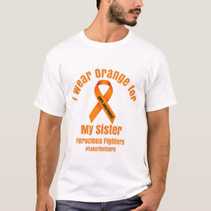 Camiseta Eu visto a laranja para minha irmã