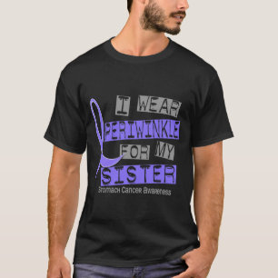 Camiseta Eu visto a pervinca para meu cancer de estômago d