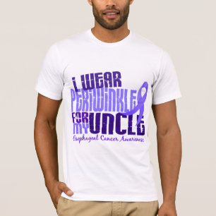 Camiseta Eu visto a pervinca para o tio 6,4 cancer