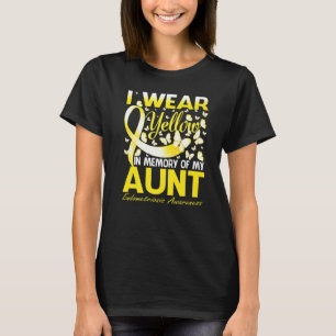 Camiseta Eu Visto Amarelo Em Memória Da Minha Tia Endometr