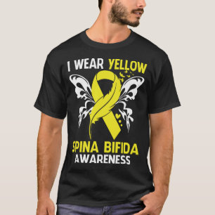 Camiseta Eu Visto Amarelo para a Consciência da SPINA BIFID