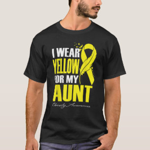 Camiseta Eu Visto Amarelo Para A Minha Tia Obesidade Sensib