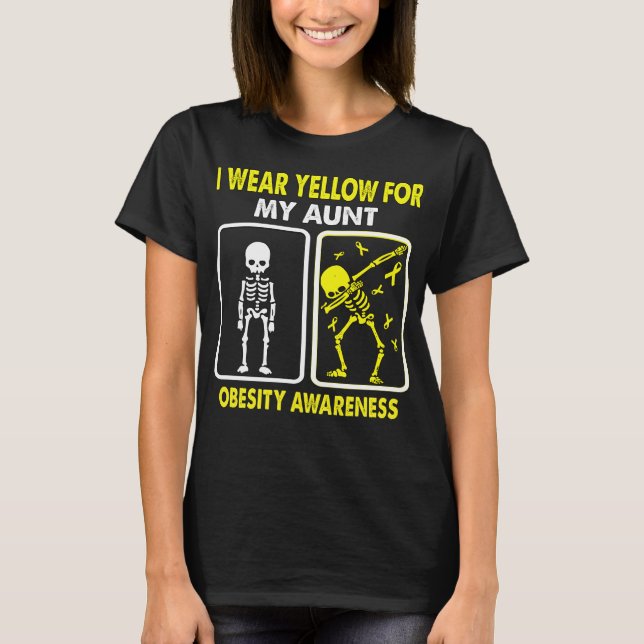 Camiseta Eu Visto Amarelo Para A Minha Tia SENSIBILIZAÇÃO (Frente)