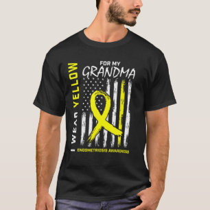 Camiseta Eu Visto Amarelo Para Minha Avó Endometriose Aware