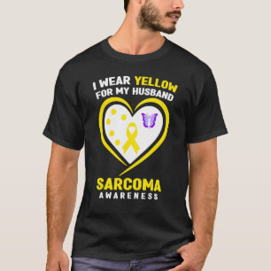 Camiseta Eu Visto Amarelo Para Minha Consciência Do Marido