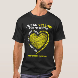 Camiseta Eu Visto Amarelo Para Minha Irmã Dar Endometriose
