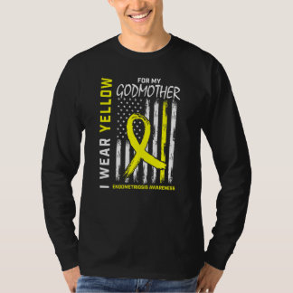 Camiseta Eu Visto Amarelo Para Minha Madrinha Endometriose