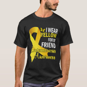 Camiseta Eu Visto Amarelo Para O Meu Amigo Endometriose Awa
