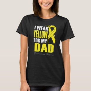Camiseta Eu Visto Amarelo Para O Meu Pai Endometriose Sensi