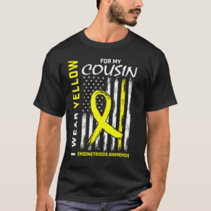 Camiseta Eu Visto Amarelo Para Os Meus Awarenes De Endometr