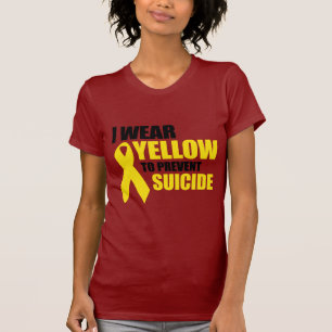 Camiseta Eu visto amarelo para prevenir o suicídio