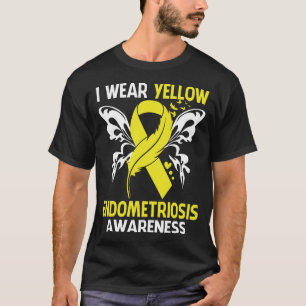 Camiseta Eu Visto Amarelo Para Sensibilização Para A ENDOME