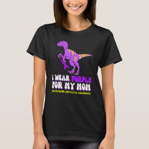 Camiseta Eu Visto Amarelo Roxo Para A Mãe Hepatite Autoimun