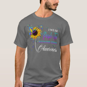 Camiseta Eu Visto Artrite Reumatoide Teal E Roxa Awaren