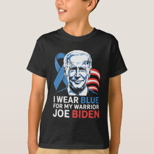 Camiseta Eu Visto Azul Claro Para A Biden Prostate Cancer A
