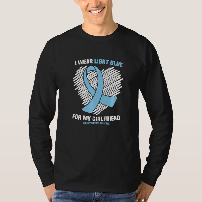 Camiseta Eu Visto Azul Claro Para Namorada Addisonu2019s Di (Frente)