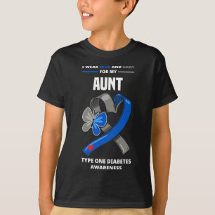 Camiseta Eu Visto Azul E Cinza Para Minha Tia Tipo Um Diabe