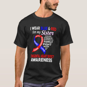Camiseta Eu Visto Azul E Vermelho Para Minha Consciência Do