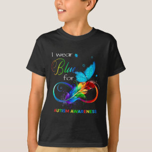 Camiseta Eu Visto Azul Para A Consciência Autista Mês Homen
