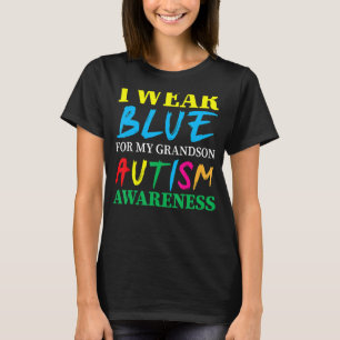 Camiseta Eu Visto Azul Para A Consciência Do Autismo Do Meu