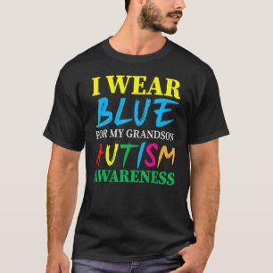 Camiseta Eu Visto Azul Para A Consciência Do Autismo Do Meu