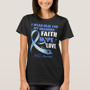 Camiseta Eu Visto Azul Para A Minha Avó Als Conscientes sal