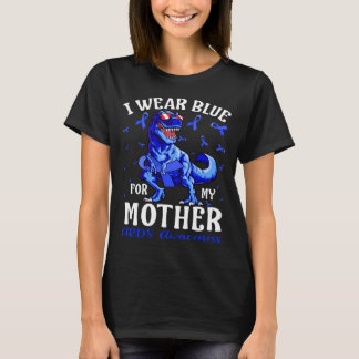 Camiseta Eu Visto Azul Para A Minha MÃE BARDS Sensibilizaçã