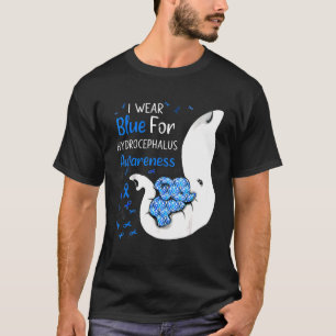 Camiseta Eu Visto Azul Para Elefante De Consciência Hidroce