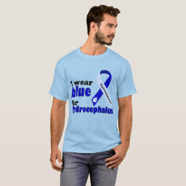 Camiseta Eu visto azul para hidrocefalia