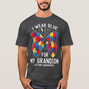Camiseta Eu Visto Azul Para Meu Avô, Grande Consciência Aut