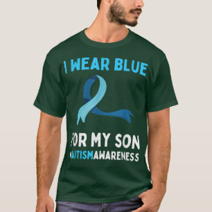 Camiseta Eu Visto Azul Para Meu Filho Autismo Quebra-cabeça
