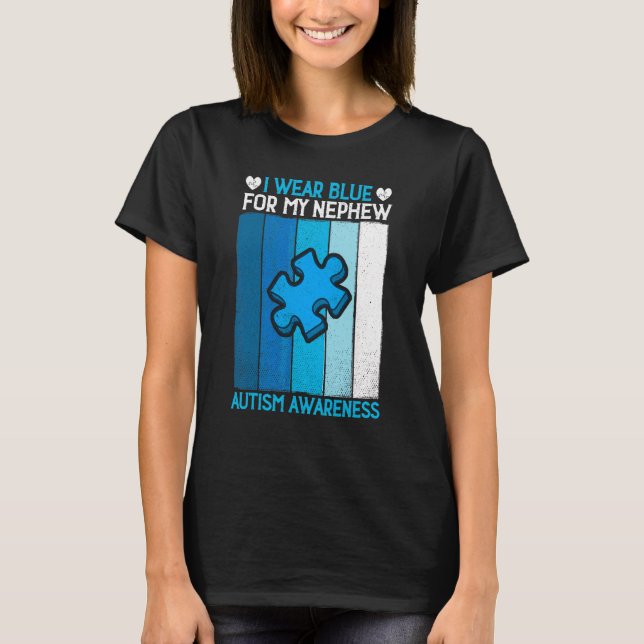 Camiseta Eu Visto Azul Para Meu Soberano Autismo Soberano M (Frente)
