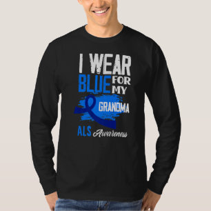 Camiseta Eu Visto Azul Para Minha Avó Apoio A Consciência