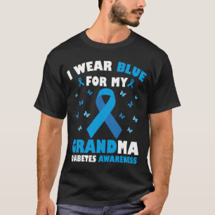 Camiseta Eu Visto Azul Para Minha Avó Sensibilização Para A