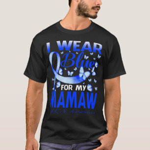 Camiseta Eu Visto Azul Para Minha Borboleta de Consciência