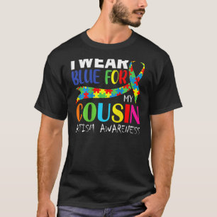 Camiseta Eu Visto Azul Para Minha Consciência Do Autismo Pr