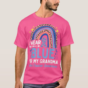Camiseta Eu Visto Azul Para Minha Consciência Do Cancer Col