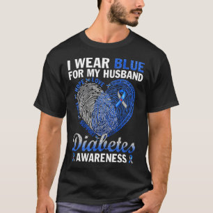 Camiseta Eu Visto Azul Para Minha Família De Consciência Da