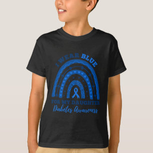 Camiseta Eu Visto Azul Para Minha Filha, Diabetes Tipo 1
