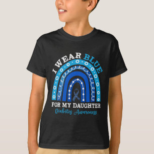 Camiseta Eu Visto Azul Para Minha Filha, Diabetes Tipo 1