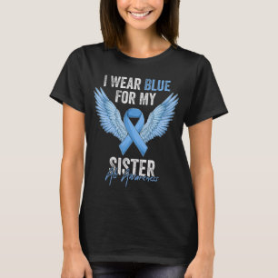 Camiseta Eu Visto Azul Para Minha Irmã Als Conscientista An